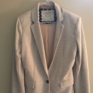 Blazer with polka dot accents